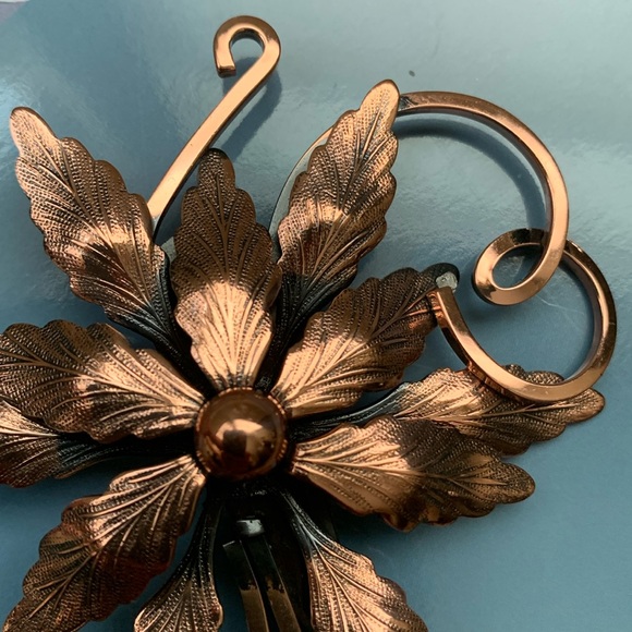 Large Signed 1950s Matisse Renior Copper Brooch and earrings set - Picture 5 of 11